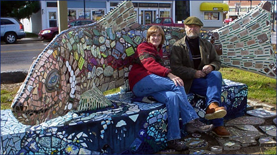 Ottawa Art Park Fish Bench